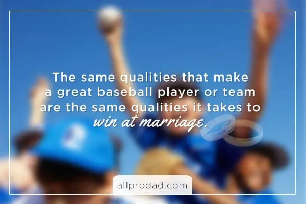 marriage is like baseball