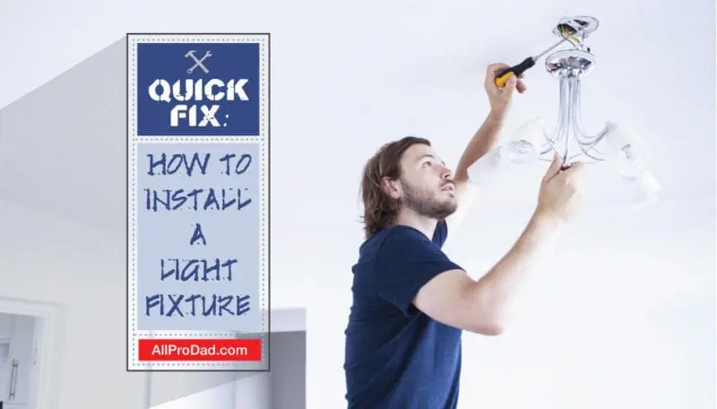 how to install a light fixture
