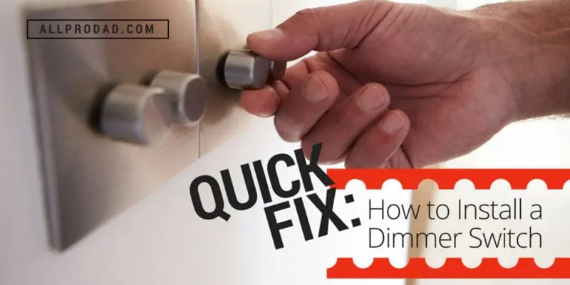 how to install a dimmer switch
