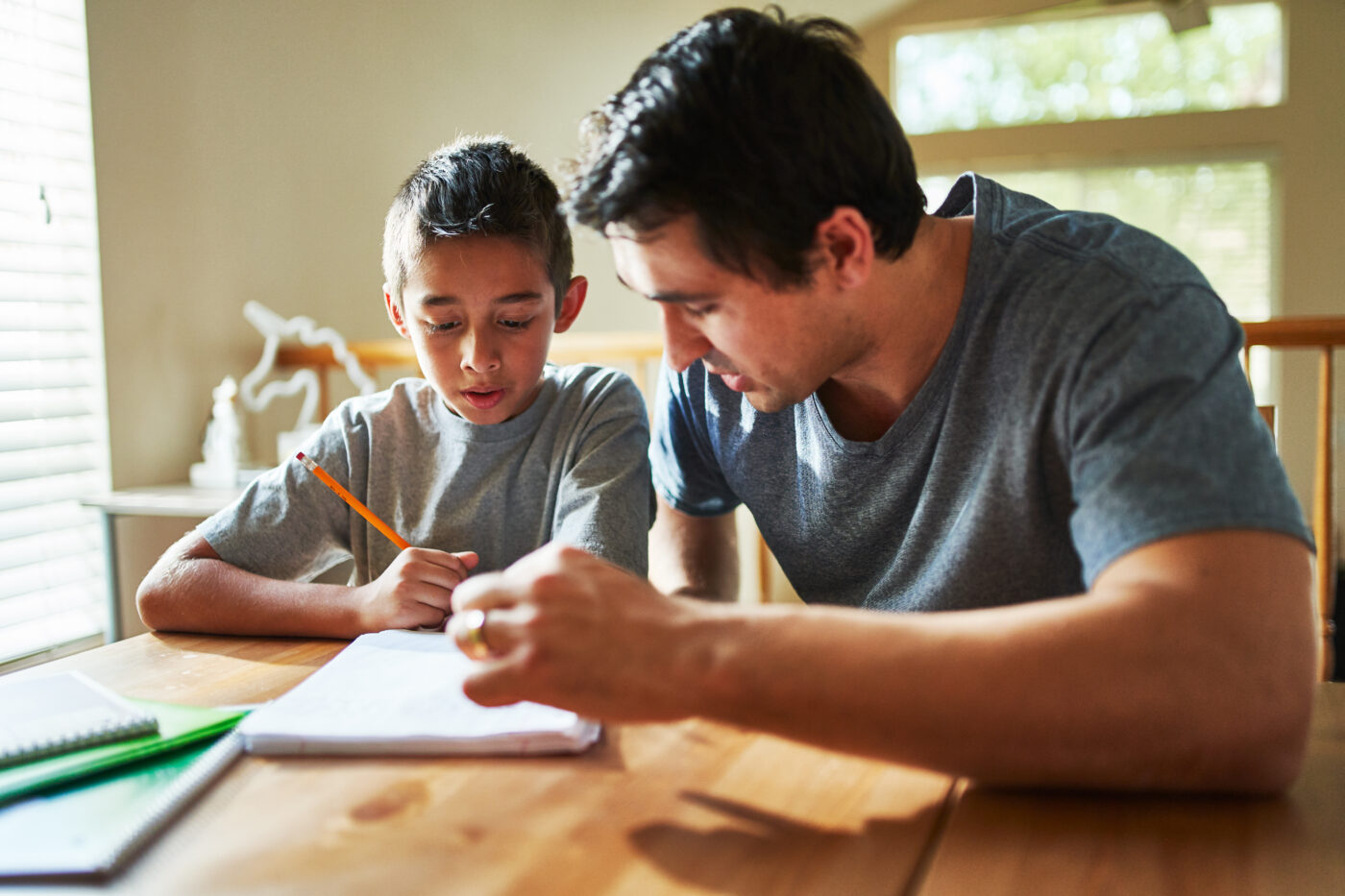 parents helping with homework