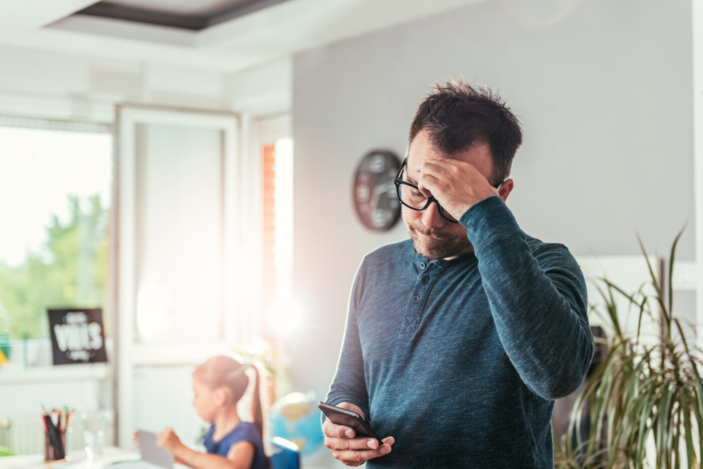 stressed dad